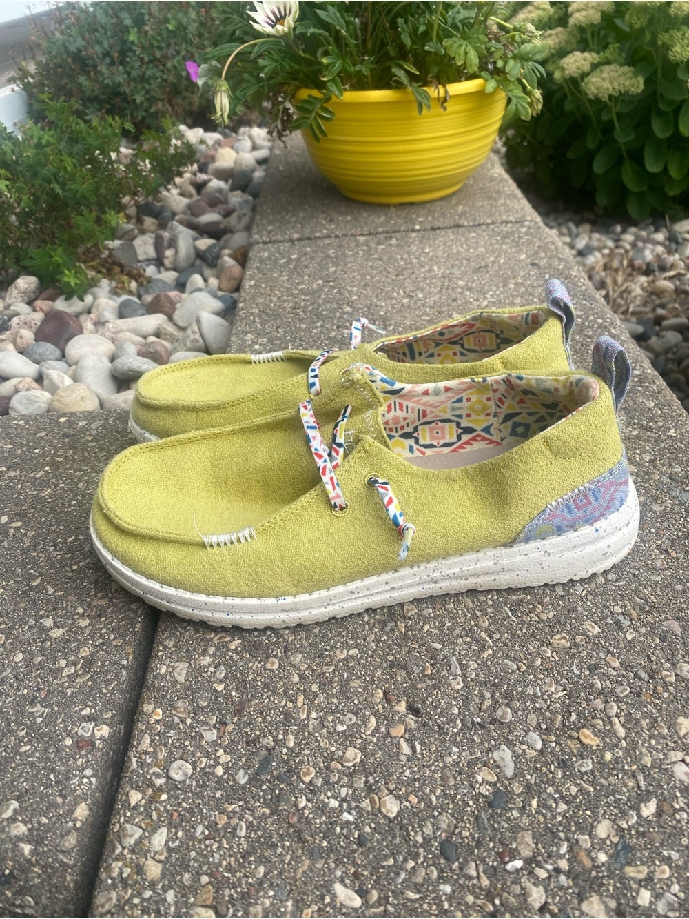 Hey Dude Women's Lime Green Lightweight Casual Loafers - Picture 6 of 8